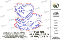 Blood Donor Badge Laser Cut. Blood Donation Badge SVG Product Image 2