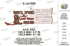 Cowboy welcome sign Laser Cut. Western SVG Product Image 2