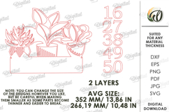 Personalized House Sign Laser Cut. House Number Plaque SVG Product Image 2