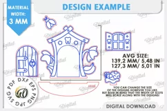 Tooth Fairy Door Laser Cut. Kids Room Decoration SVG Product Image 3