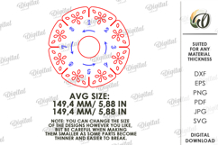 Kumihimo Disk Laser Cut. Braiding Tool SVG Product Image 2