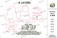 3D Fall Stand Laser Cut. Standing Decor. Ghost SVG Product Image 2