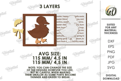 3D Easter Wall Decor Laser Cut. Easter Wall Sign SVG Product Image 2