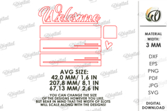 3D Welcome Decor Laser Cut. Stand Decor SVG Product Image 2