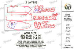 Summer Directional Sign Laser Cut. Summer Decor SVG Product Image 2
