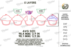 Mason Jar Valentine's Day Ornament Laser Cut. Valentine SVG Product Image 2