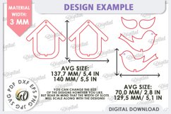Spring Bird Decor LaserCut. Welcome Spring. Spring Decor SVG Product Image 2