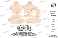 Baby Birth Stats Stand Laser Cut. Nursery Stand Decor SVG Product Image 2