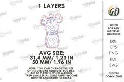 Christmas Animal Clothespin Magnets Laser Cut. Christmas SVG Product Image 2