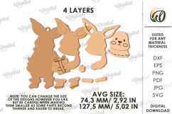 Christmas Ornament Laser Cut. Bunny SVG Product Image 2