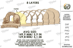 3D Easter Lamp Laser Cut. Night Light. Led Lamp SVG Product Image 2