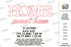 Home Stand Decor Laser Cut. Standing Decor SVG Product Image 2