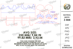 Layered Wooden Hanger Laser Cut. Wall Key Rack SVG Product Image 2