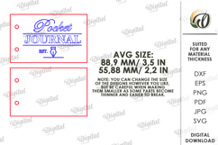 3D Mini Notepads Bundle Laser Cut. Tiny Notebook Cover SVG Product Image 2