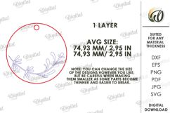 Wedding Dress Hanger Charm Laser Cut. Dress Hanger Tag SVG Product Image 2