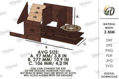 3D Office Organizer Laser Cut. Desk Organizer SVG Product Image 2