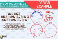 Nurse Ornament Laser Cut. Nurse Wooden Ornament SVG Product Image 2