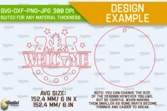 Cowboy Round Sign Laser Cut. Cowboy Western SVG Product Image 2