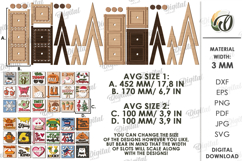 Interchangeable Signs Bundle Laser cut. Stand Decor SVG Product Image 2