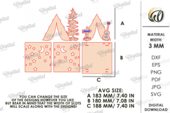 Camping Tent Night Light Laser Cut. Tea Light Holder SVG Product Image 3