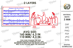 3D Religious Stand Decor Laser Cut. Standing Decor SVG Product Image 2