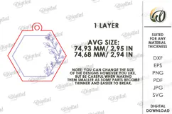 Wedding Dress Hanger Charm Laser Cut. Dress Hanger Tag SVG Product Image 2