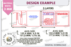 Grandparents Puzzle Frame Laser Cut. 3D Family Frames SVG Product Image 2