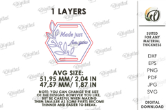 Gift Tag Laser Cut. Engraved Present Tag SVG Product Image 2