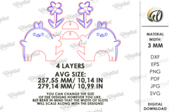 Easter Kids Croquet Hoop Laser Cut. Kids Game SVG Product Image 2