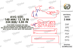 Halloween Character Shelf Sitter Laser Cut. Stand decor SVG Product Image 2