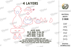 3D Fall Stand Laser Cut. Standing Decor. Goose SVG Product Image 2