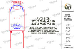 3D Gift Flower Holder Laser Cut. Bouquet Holder Card SVG Product Image 2