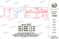 3D Welcome Decor Laser Cut. Stand Decor SVG Product Image 2