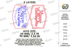 Halloween Wooden Tag Lasercut. Happy halloween SVG Product Image 2