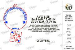 First Christmas Ornament Lasercut. Christmas Tree Decor SVG Product Image 2