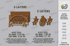 Vintage Christmas Wall Decor Lasercut. Christmas Decor SVG Product Image 2