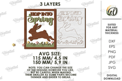 3D Easter Wall Decor Laser Cut. Easter Wall Sign SVG Product Image 2