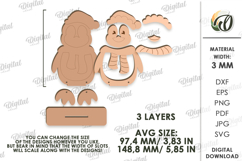 Christmas Character Laser Cut. Santa Penguin SVG Product Image 2