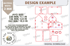 Tissue Box Laser Cut. 3D House Tissue Holder SVG Product Image 3
