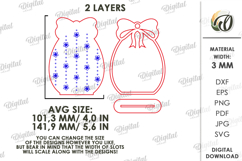 3D Easter Egg Stand Laser Cut. Easter Stand Decor SVG Product Image 2