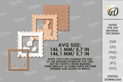 Easter Vintage Portrait Laser Cut. Wall Decor SVG Product Image 2