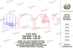 Christmas Grunge Wall Sign Laser Cut. Christmas Decor SVG Product Image 2