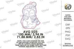 Cute Christmas Ornaments Laser Cut. Christmas Tree Decor SVG Product Image 3