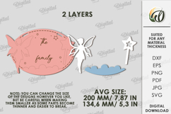 3D Baby Stroller Sign Laser Cut. Stroller Tag SVG Product Image 2