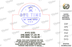 3D BBQ Utensil Rack Laser Cut. Grill Tool Hanger SVG Product Image 2