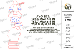 3D Easter Bunny Laser Cut. Easter Stand Decor SVG Product Image 2