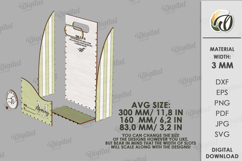 3D Mother's Day Gift Box Laser Cut. Present Box SVG Product Image 2