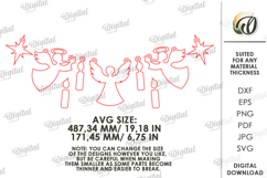 Christmas Banner Laser Cut . Christmas Decor SVG Product Image 2