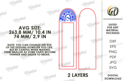 School Pencil Holder Laser Cut. Gift For School Kid SVG Product Image 2