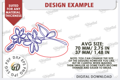 Wedding Place Card Laser Cut. Personalized Name Card SVG Product Image 2